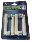 Alayna Oral Compatible Replacement Brush Heads, 4 Pack Angled. Fixed Price $10.95.
