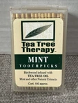 New Sealed Tea Tree Therapy Mint Toothpicks 100 Ct (kp). Fixed Price $10.32.