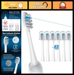 6 Pack Toothbrush Replacement Heads For Sonic Fusion 2.0, Fitmount Flossing. Fixed Price $28.79.