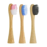 Bamboo Toothbrush Heads Replacement For Lumineux/boka Sonic Eletric Toothburs.... Fixed Price $24.75.