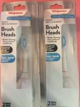 Lot Of (2) Walgreens Replacement Brush Heads Fits Philips Sonicare. Fixed Price $27.99.