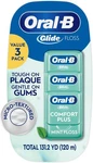 Oral-b Glide Floss Pro-health 131.2 Yds Mint Value 3-PACK. Fixed Price $13.99.