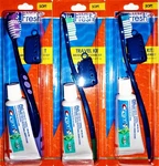 Dr. Fresh Travel Kit (soft Toothbrush+cap+ Crest Scope Paste) Lot 1, 2 & 3 *. Fixed Price $8.45.