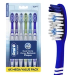 Oral-b Toothbrush Dual Clean, Soft, 6 Count (pack 1), Mixed. Fixed Price $7.38.