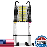 Soctone Telescoping Ladder 20.3 Ft Aluminum Lightweight Extension Wheels. Fixed Price $329.40.