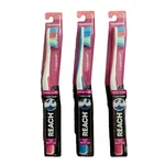 3 Reach Total Care Floss Clean Professional Toothbrush Soft Pink & Blue. Fixed Price $10.39.