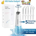 Waterpik Cordless Dental Flosser Oral Irrigator Teeth Cleaner 5JET Tips Us. Fixed Price $28.99.