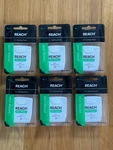 LOT=6 Reach Mint Waxed Dental Floss 55 Yards (50.2 Meters) Pack New. Fixed Price $15.00.