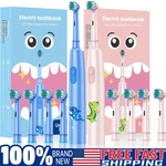 Rotating Electric Toothbrush For Children, Rechargeable 3 Modes Teeth Deep Clean. Fixed Price $8.08.