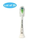 Lot Of 25 Genuine Philips Sonicare Diamondclean White Brush Heads No Box. Fixed Price $99.95.