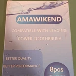 Amawikend Power Toothbrush Replacement Heads Dupont 8-PACK White/blue. Fixed Price $12.49.