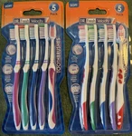 Dr Fresh Velocity Soft Bristle Toothbrushes - 5 Pack 2. Fixed Price $11.99.