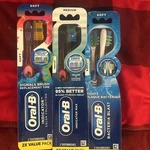 3 Sets 2 Oral-b Bacteria Blast Soft Medium Bristles Color Changing Indicator. Fixed Price $19.99.