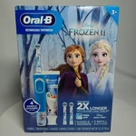 New Disney Frozen Ii Oral-b Rechargeable Toothbrush 3 Refill Heads Exp 10/26/21. Fixed Price $24.95.