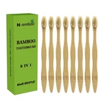 N-amboo Bamboo Toothbrush Boar Bristles 100% Biodegradable And Natural 8 Piec.... Fixed Price $23.48.