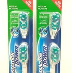 2 X Oral-b Cross Action Power Toothbrush Medium Replacement Heads New Lot. Fixed Price $18.39.