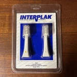 Vintage 1993 Interplak Replacement Brush Heads RB-2 Blue White Color Coded Nos. Fixed Price $14.00.