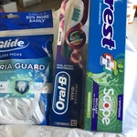 Crest, Toothpast Oral-b Toothbrush Floss Picks And Plus Scope,. Fixed Price $14.59.