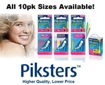 Piksters Interdental Brushes X 10PK Or 7PK. Sizes 00-9 Available. Fixed Price $9.32.