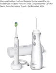 Waterpik Cordless Pearl & Sensonic Rechargeable Toothbrush Flosser Combo. Fixed Price $75.00.