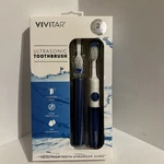 Vivitar Ultra Sonic Toothbrush W/2 Heads/pulsating Head-waterproof (blue). Fixed Price $14.99.