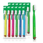 Gum Classic Soft Toothbrush, Includes Rubber Tip Count (pack 12), Multi. Fixed Price $26.61.