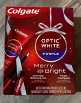 Colgate Optic Overnight Whitening Pen + Purple Toothpaste Set Exp 12/26. Fixed Price $17.95.
