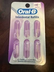 6 Genuine Oral-b Interdental Refills Tapered Nos Original Package. Fixed Price $12.97.