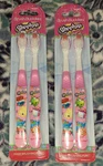 Lot 2 "shopkins Buddies" Make Brushing Fun Toothbrushes Soft New. Fixed Price $8.51.