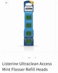 Johnson & Listerine Ultraclean Flosser Refills Mint Durable Pack Of 2. Fixed Price $18.99.
