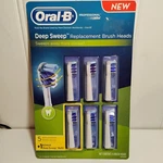 6 Oral-b Braun Professional Deep Sweep Brush Head Replacements New Sealed Pack. Fixed Price $72.95.