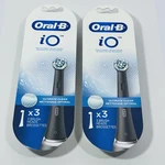 New Set Of 2 Oral-b Io Ultimate Clean Replacement Brush Heads Black (pack 4). Fixed Price $29.99.