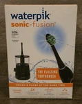 Waterpik Sonic Fusion Flossing Toothbrush Electric Jet Black Travel Case....new!. Fixed Price $99.95.