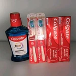 Colgate Total Optic White Toothbrush Mouthwash Toothpaste Dental Bundle 2027 Lot. Fixed Price $18.93.