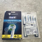 2X Oral-b Precision Clean Rotating Toothbrush Replacement Heads 5 Pack X-shaped. Fixed Price $26.00.