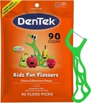 Dentek Fun Flossers Kids Picks With Wild Fruit Flavor, 90 Count. Fixed Price $6.99.