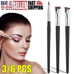 3/6X Angled Eyeliner Brush Slanted Set - Small Thin Winged For Clean Lines. Fixed Price $9.36.