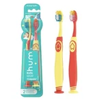 Colgate Hum Kids Smart Manual Toothbrush For Ages 5+, Yellow & Coral. Fixed Price $15.99.