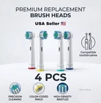 4PCS Electric Toothbrush Replacement Heads Refill For Oralb Whitening. Fixed Price $7.19.