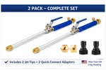 2 Pack Hydro Jet Garden Hose Power Washer Wand High Pressure Water Nozzle. Fixed Price $29.99.