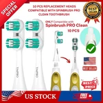 Spinbrush Pro Clean Replacement Heads, Medium Bristles 10 Count (pack Of 1) Usa,. Fixed Price $16.99.