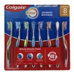 Colgate Total Advanced Whitening Whole Mouth Clean Toothbrush, 8 Count (medium). Fixed Price $24.89.