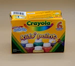 Crayola 6 Count Washable Kids' Paint 2 Ounce Bottles Non Toxic Assorted Colors. Fixed Price $12.00.