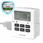 7DAY Digital Electric Programmable Kitchen Wall Timer Switch Dual Outlet Plug. Fixed Price $13.99.