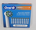 New Oral Replacement Brush Heads Crossaction X 10 Pack. Fixed Price $18.55.
