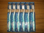 6 Pack-doctor Plotka's Mouthwatchers Toothbrush Soft Adult Flossing Bristles. Fixed Price $29.00.