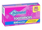 800 Round Pointed Birch Toothpicks No Additives All Natural Wooden Diamond. Fixed Price $14.69.