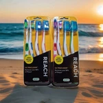 Reach Ultraclean (8) Soft Toothbrushes + (4) Free Caps. Factory Sealed. Fixed Price $13.95.