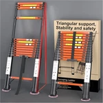 Diamondforge 12.5 Telescopic Aluminum Extension Ladder, Ft, Orange. Fixed Price $186.65.