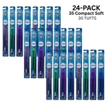 24-PACK Oral Indicator Bristles Toothbrush, 35 Compact Soft (30 Tufts). Fixed Price $49.99.